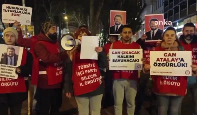 TİP Milletvekili Can Atalay’ın düşürülmesi Bilecik’te protesto edildi