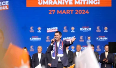 AK Parti İBB Başkan Adayı Murat Kurum Ümraniye’de Miting Yaptı