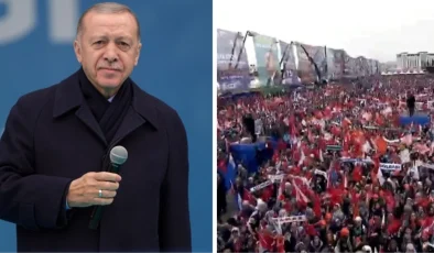 Ankara mitingine kaç kişi katıldı? Cumhurbaşkanı Erdoğan sayı verdi, alandakiler coştu