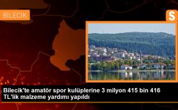 Bilecik’te 53 Amatör Spor Kulübüne Malzeme Yardımı Yapıldı