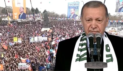 Cumhurbaşkanı Erdoğan’dan Konya’da gövde gösterisi! Seçim mitingine 110 bin kişi katıldı