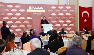 Cumhurbaşkanı Yardımcısı Yılmaz, Bingöl’de iftar programında konuştu Açıklaması