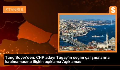 İzmir Büyükşehir Belediye Başkanı Tunç Soyer, CHP’nin İzmir Büyükşehir Belediye Başkan adayı Cemil Tugay’ın seçim çalışmalarına katılmamasına ilişkin açıklama yaptı