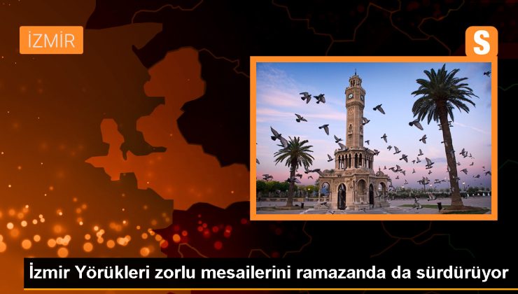 İzmir’in Karaburun ilçesinde Yörük ailesi ramazanda da hayvanlarıyla ilgileniyor