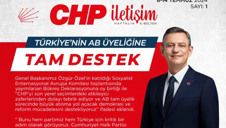 CHP İletişim Haftalık e-Bülten Yayın Hayatına Başladı