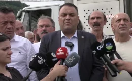 Rize’de çay üreticileri çay fabrikasının düşük fiyatla çay almasını protesto etti